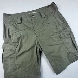 5.11 Tactical Icon 10" Shorts Men 32 Green Hiking Cargo Workwear Gorpcore